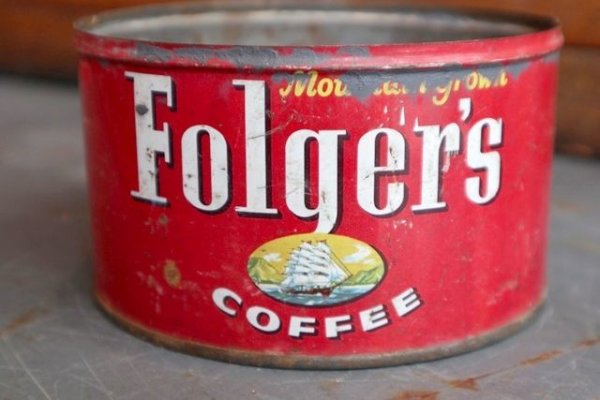 画像2: dp-181101-51 Folger's Coffee / Vintage Tin Can