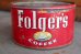 画像2: dp-181101-51 Folger's Coffee / Vintage Tin Can (2)