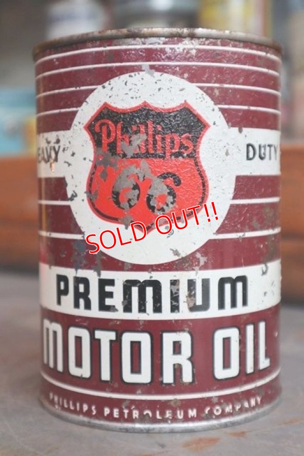 画像1: dp-181101-58 Phillips 66 / 1QT Motor Oil Can