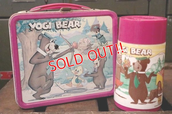 画像1: ct-181101-107 Yogi Bear / Aladdin 1970's Metal Lunch Box