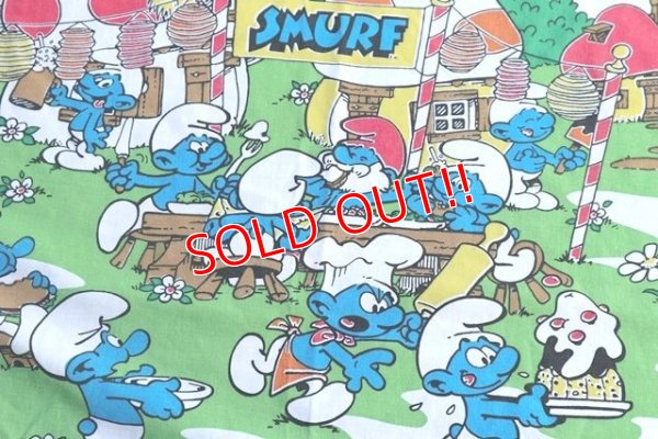 画像1: ct-181101-112 Smurf / 1980's Fat Sheet (Twin)