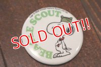 ct-181101-137 Snoopy / 1970's Pinback "Beagle Scout"