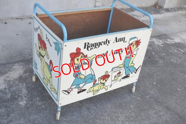 画像2: ct-181101-135 Raggedy Ann & Andy / 1970's Toy Box Cart