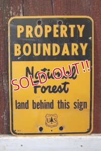 dp-181115-01 U.S.Forest Service / National Forest Property Boundary Sign