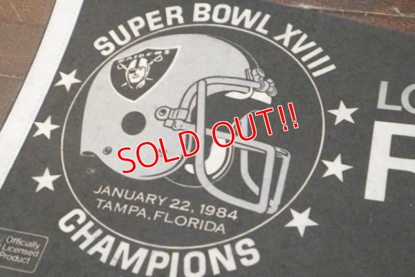 画像3: dp-181115-05 LOS ANGELS RAIDERS / 1984 Pennant