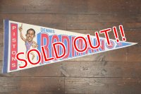 dp-181115-05 DETROIT PISTONS / DENNIS RODMAN 1980's Pennant