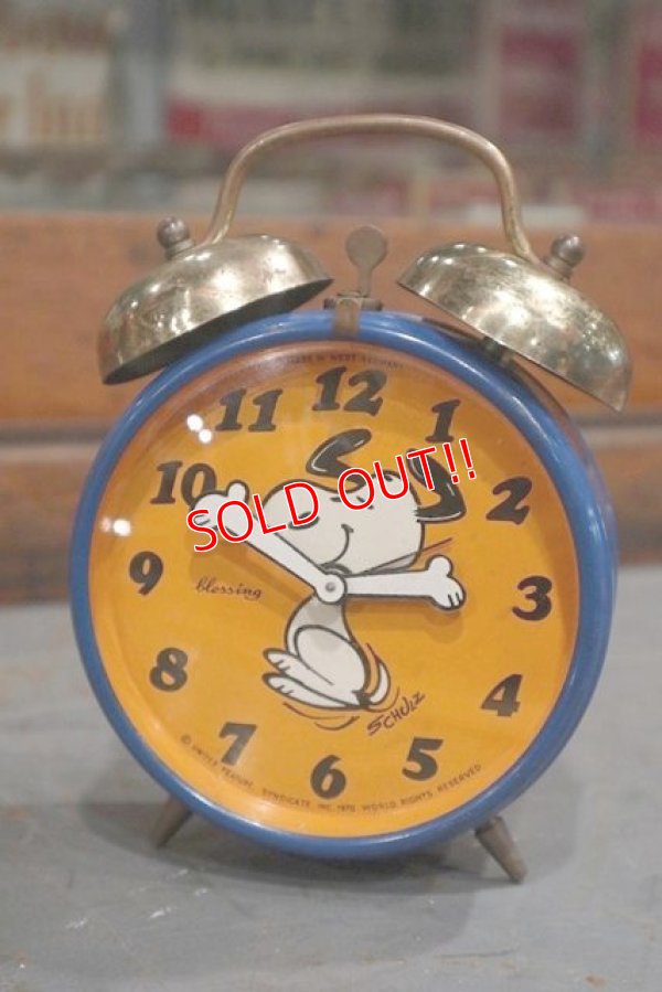 画像1: ct-181203-03 Snoopy / Blessing 1970's Alarm Clock
