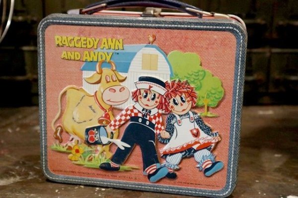 画像1: ct-181203-30 Raggedy Ann and Andy / Aladdin 1973 Metal Lunch Box