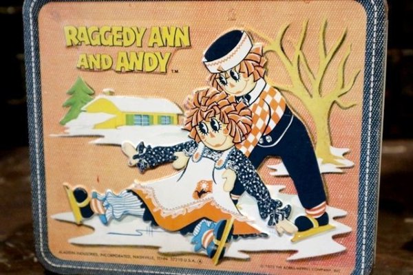 画像2: ct-181203-30 Raggedy Ann and Andy / Aladdin 1973 Metal Lunch Box