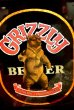 画像2: dp-181203-14 GRIZZLY BEER / 1970's Pub Mirror & Lighted Sign (2)