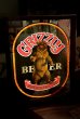 画像1: dp-181203-14 GRIZZLY BEER / 1970's Pub Mirror & Lighted Sign (1)