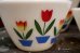 画像9: dp-181101-30 Fire-King / 1950's Tulip Mixing Bowl Set