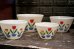 画像1: dp-181101-30 Fire-King / 1950's Tulip Mixing Bowl Set (1)