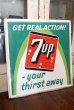 画像1: dp-181203-10 7up / 1963 Metal Sign (1)