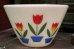 画像2: dp-181101-30 Fire-King / 1950's Tulip Mixing Bowl Set (2)