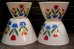 画像13: dp-181101-30 Fire-King / 1950's Tulip Mixing Bowl Set