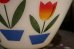 画像10: dp-181101-30 Fire-King / 1950's Tulip Mixing Bowl Set