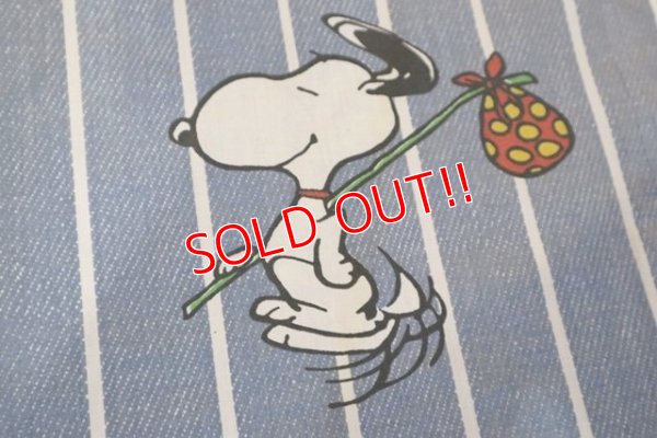 画像5: ct-181203-66 PEANUTS Snoopy / 1970's Flat Sheet (Twin size)