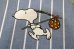 画像2: ct-181203-66 PEANUTS Snoopy / 1970's Flat Sheet (Twin size) (2)