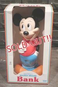 ct-181203-37 Mickey Mouse / ILLCO Toy 1980's Coin Bank (Box)
