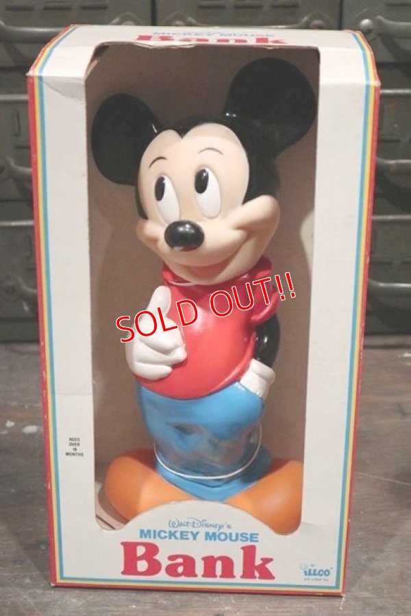 画像1: ct-181203-37 Mickey Mouse / ILLCO Toy 1980's Coin Bank (Box)