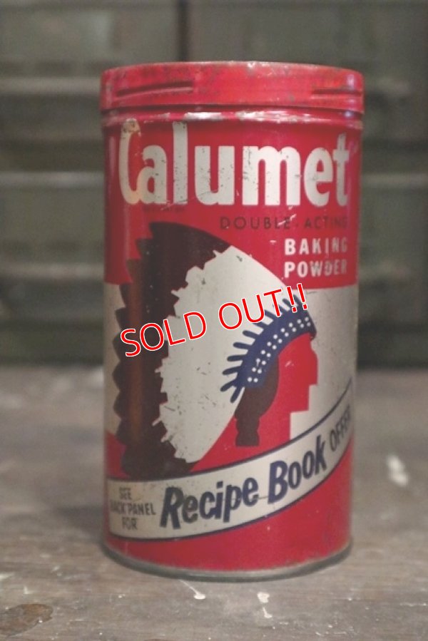 画像1: dp-181203-23 CALUMET / Vintage Baking Powder Can