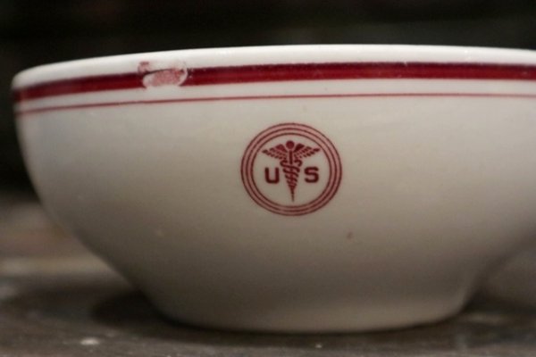 画像2: dp-181101-15 U.S.ARMY Medical Department / Vintage China Bowl (D)