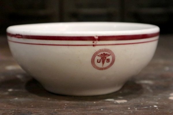 画像1: dp-181101-15 U.S.ARMY Medical Department / Vintage China Bowl (B)