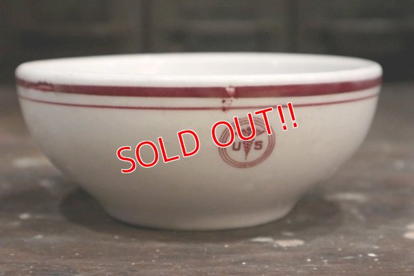 画像1: dp-181101-15 U.S.ARMY Medical Department / Vintage China Bowl