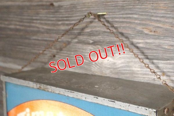 画像7: dp-190101-12 CAT'S PAW CAT-TEX / 1950's Advertising Lighted Clock