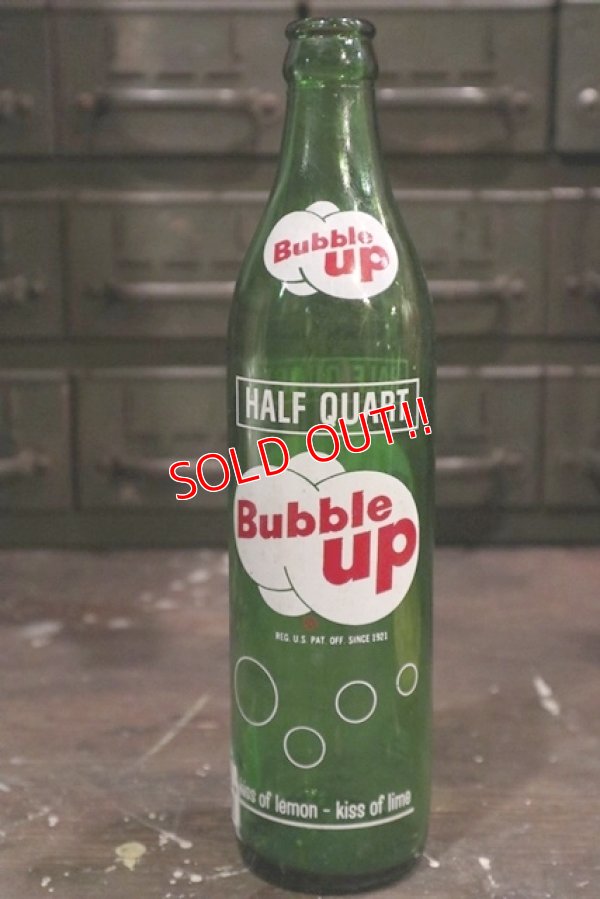 画像1: dp-190101-03 Bubble Up / 1960's Half Quart Bottle