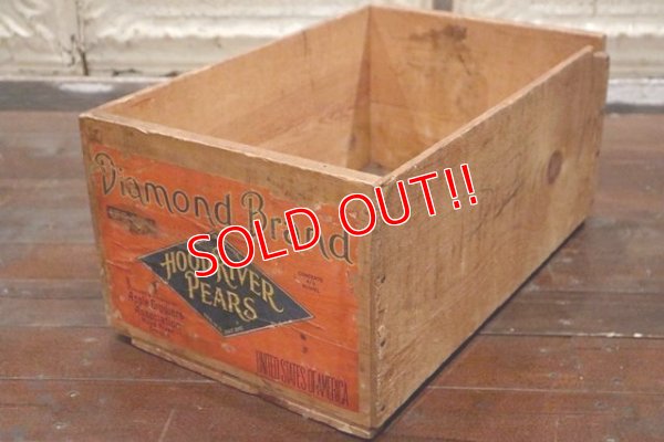 画像1: dp-150107-10 Diamond Brand Hood River Pears / Vintage Wood Box