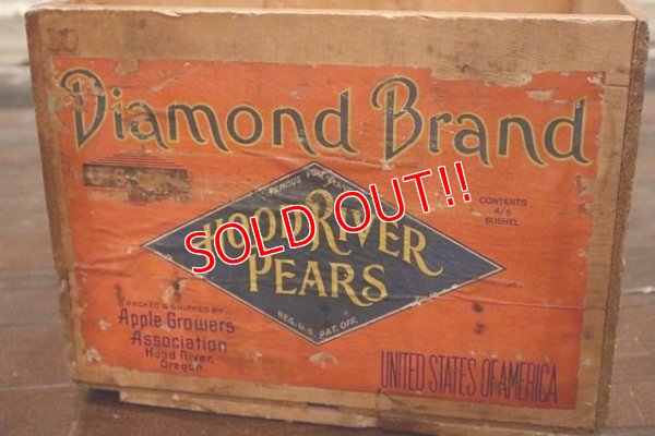 画像2: dp-150107-10 Diamond Brand Hood River Pears / Vintage Wood Box