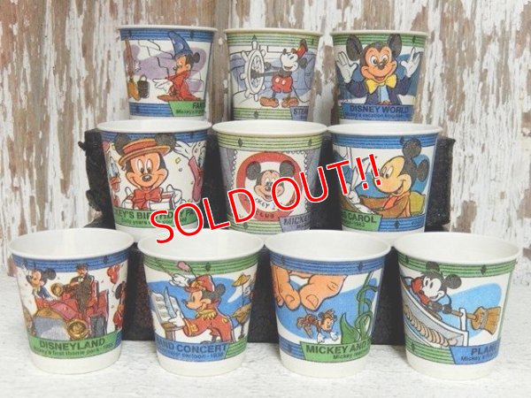 画像1: ct-141007-25 Sixty Years Mickey / 1980's Dixie Cups 10pc set