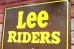 画像2: dp-190101-18 Lee Riders / 1980's(?) Metal Sign (2)