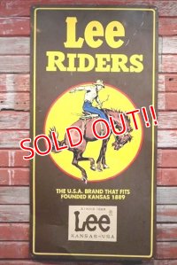 dp-190101-18 Lee Riders / 1980's(?) Metal Sign