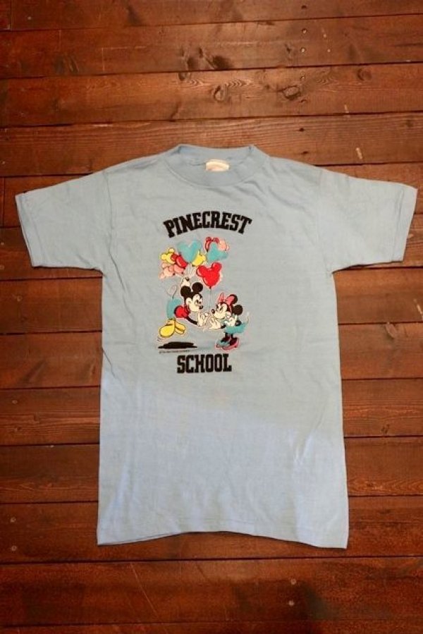 画像2: ct-190101-15 Mickey Mouse & Minnie Mouse / PINECREST SCHOOL 1980's Kid's T-Shrit