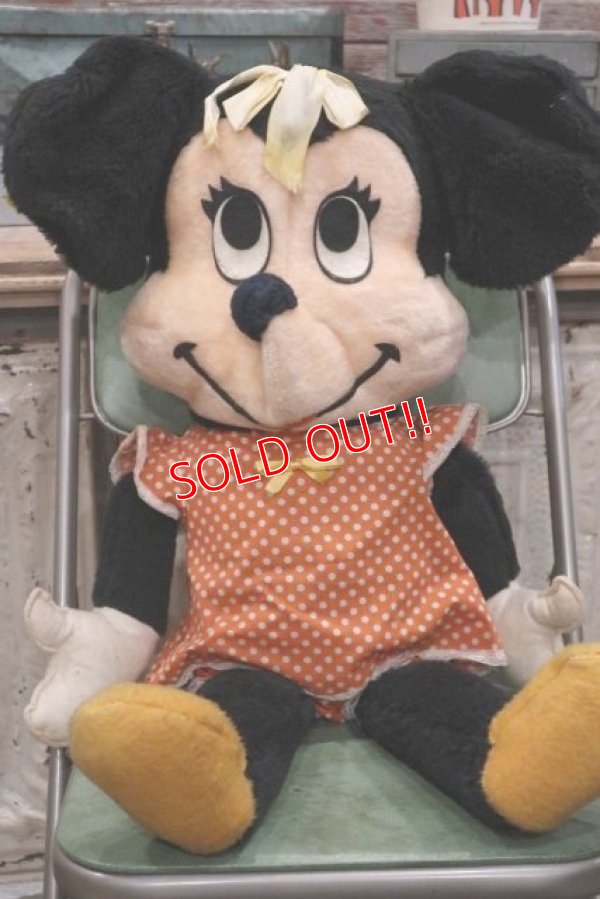 画像1: ct-190101-18 Minnie Mouse / 1970's Big Plush Doll