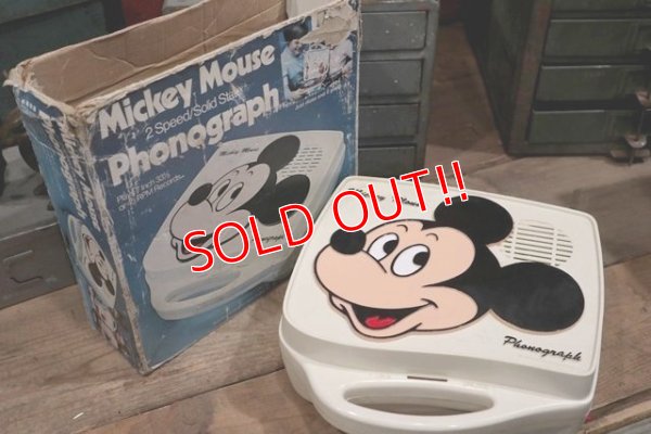 画像1: ct-190101-21 Mickey Mouse / 1970's Phonograph