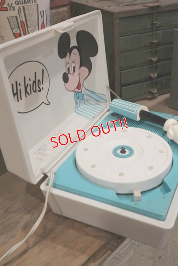 画像7: ct-190101-20 Mickey Mouse / General Electric 1960's-1970's Record Player