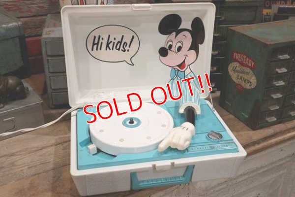 画像1: ct-190101-20 Mickey Mouse / General Electric 1960's-1970's Record Player