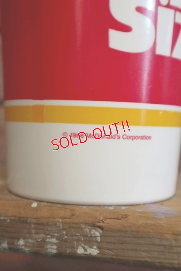 画像5: dp-190101-22 McDonald's / 1988 Super Size Plastic Cup