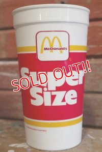 dp-190101-22 McDonald's / 1988 Super Size Plastic Cup