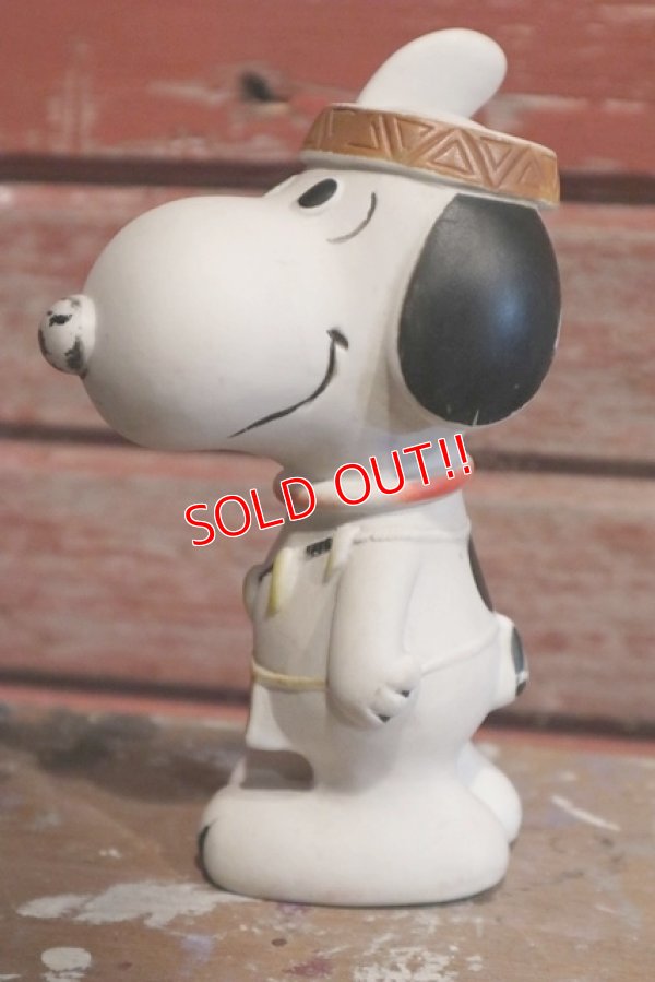 画像3: ct-1902021-06 Snoopy / 1980's Vinyl Squeak Toy "Indian"