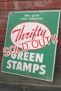 dp-190201-02 Thrifty Green Stamp / 1960's W-side Metal Sign