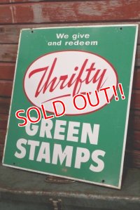 dp-190201-02 Thrifty Green Stamp / 1960's W-side Metal Sign