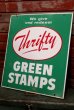 画像1: dp-190201-02 Thrifty Green Stamp / 1960's W-side Metal Sign (1)