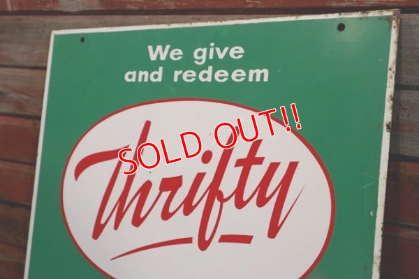 画像7: dp-190201-02 Thrifty Green Stamp / 1960's W-side Metal Sign