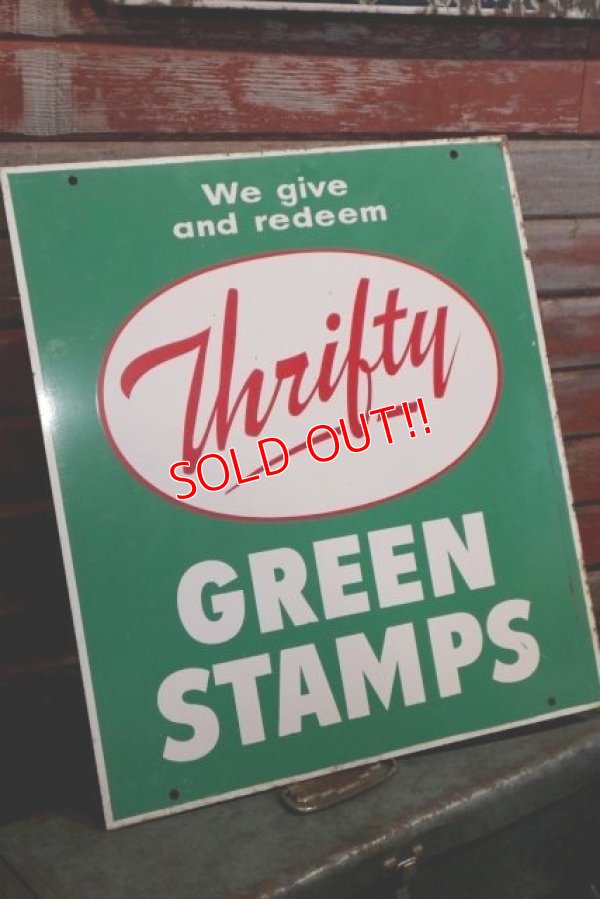 画像5: dp-190201-02 Thrifty Green Stamp / 1960's W-side Metal Sign