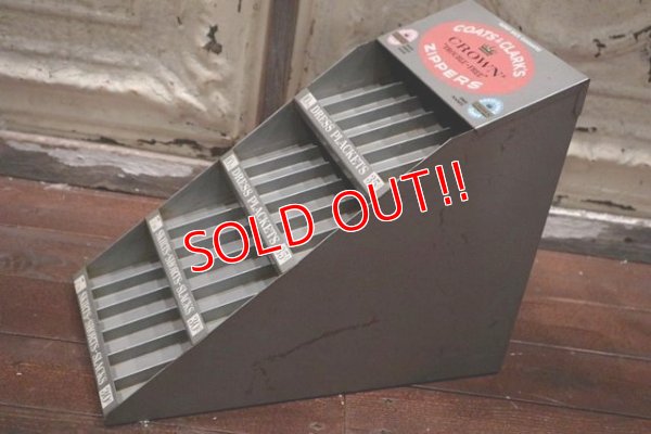 画像4: dp-190201-16 Coats & Clark's / Crown Zipper's 1960's Display Rack